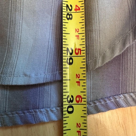 Wimbledon Men's Oxford Button Down Long Sleeve Shirt Size L Green Purple Ivory - Picture 8 of 8